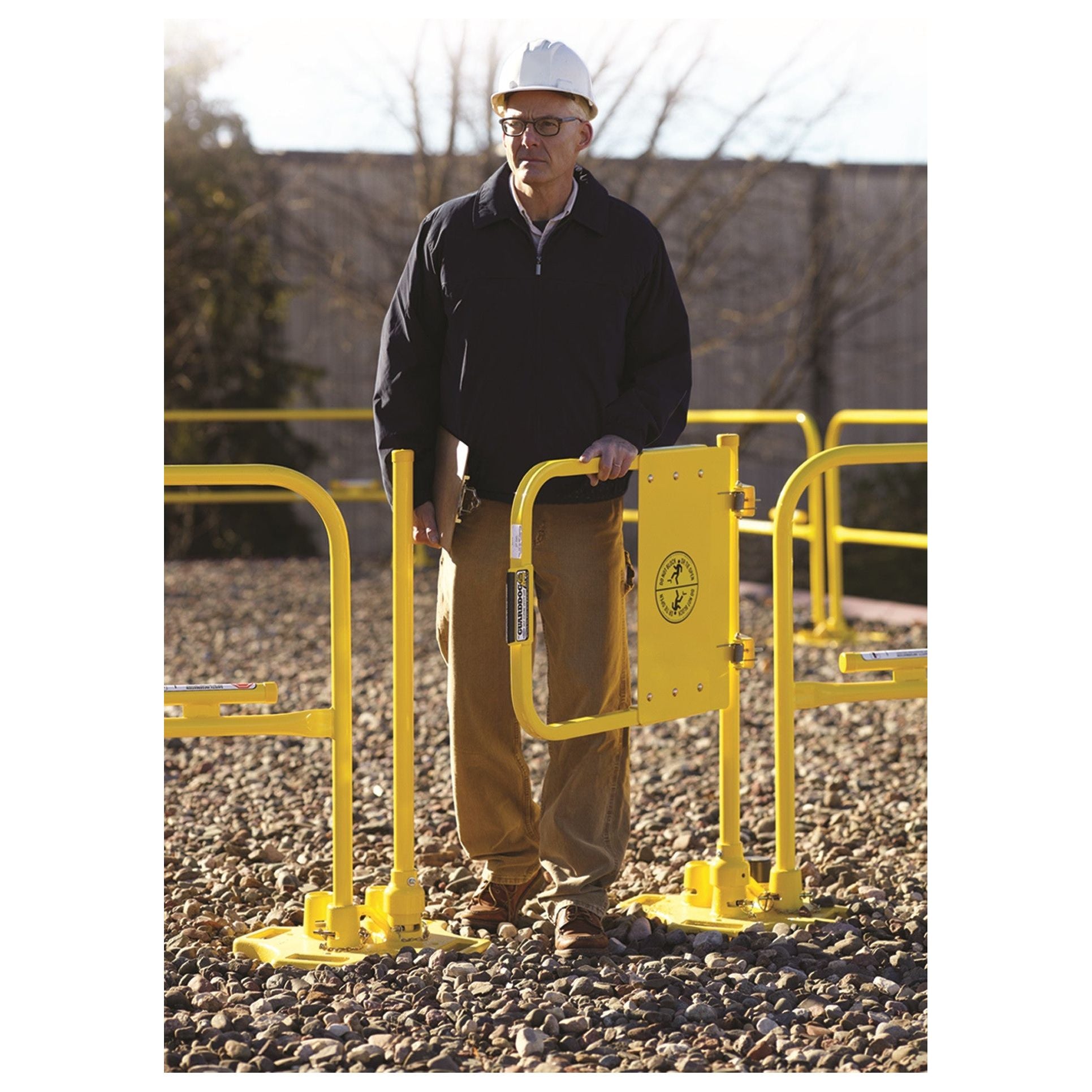 Blue Water GuardDog – Self-Closing Industrial Safety Gate