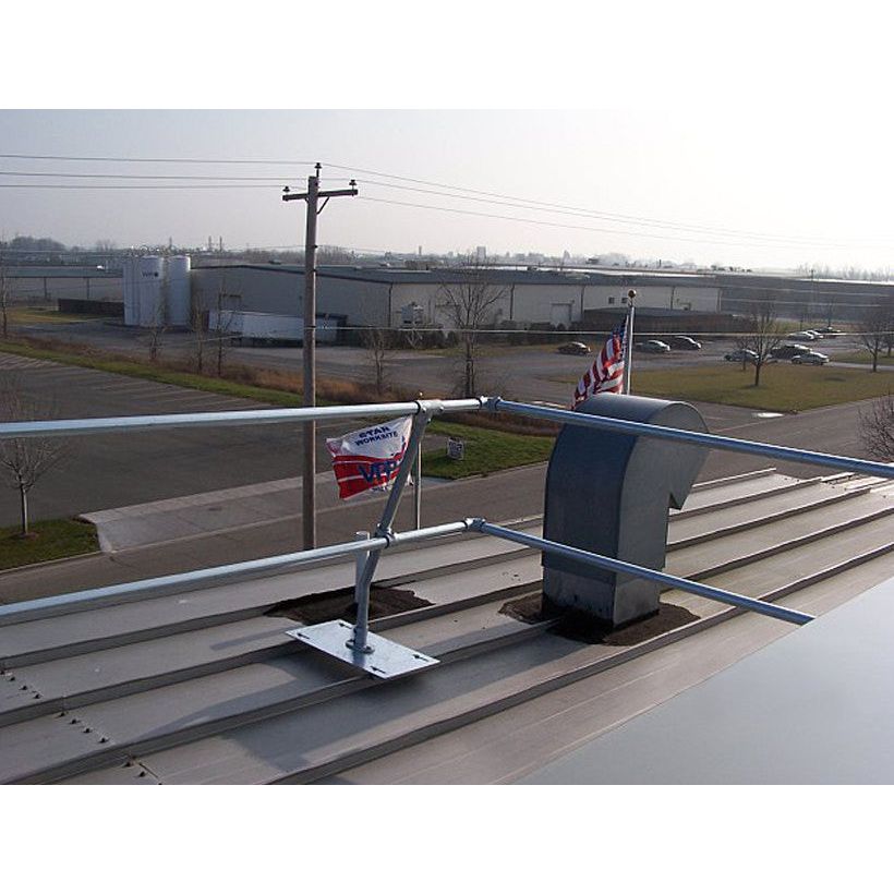Blue Water Standing Seam Metal Roof Safety Railing Systems